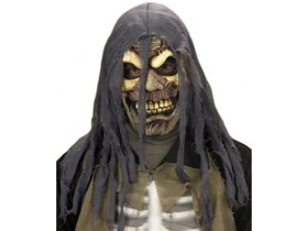 Maska hororová lebka s handrovou kapucňou