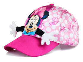 Dievčenská 3D šiltovka Minnie Mouse - veľkosť 52