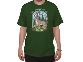 Poľovnícke tričko Jeleň v ruji - veľkosť XL