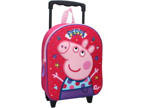 Detský 3D ruksak na kolieskach Peppa Pig Friends