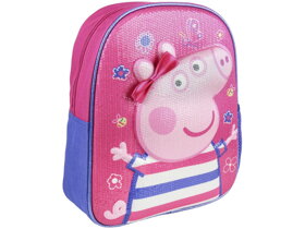 Dievčenský 3D ruksak Peppa Pig s mašľou