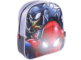 Detský 3D ruksak Spiderman s blikajúcimi očami