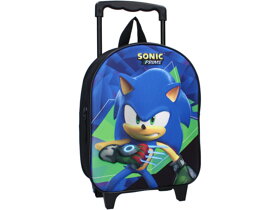 Detský 3D ruksak na kolieskach Ježko Sonic