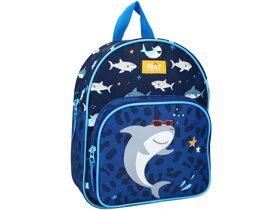 Modrý detský ruksak Žralok