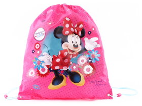 Vrecko na telocvik Minnie Mouse s kvietkami