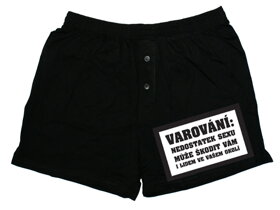 Pánske trenírky Nedostatok sexu CZ - XXL