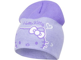 Detská fialová čiapka Hello Kitty - veľkosť 48