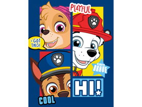 Modrá detská deka Paw Patrol