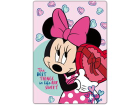 Detská deka Minnie Mouse Hearts