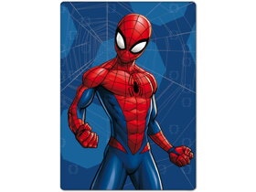Modrá detská deka Spiderman