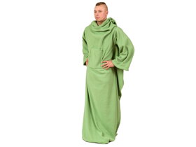 Hrejivá deka s rukávmi - zelená