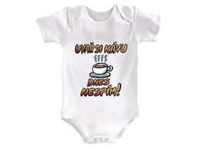 Dojčenské body Uvar si kávu - 62-68