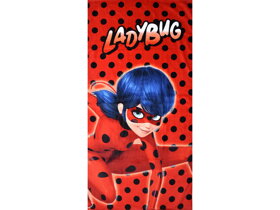 Plážová osuška Miraculous Ladybug Dots