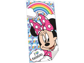 Detská plážová osuška Minnie Mouse Rainbows