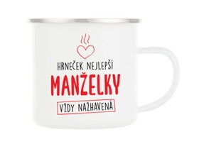 Plechový hrnček pre najlepšiu manželku