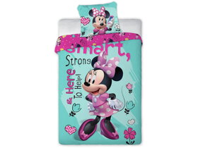 Posteľné obliečky Minnie Mouse - Hearts and Flowers