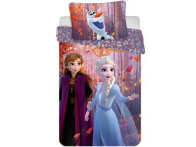 Dievčenské posteľné obliečky Anna, Elsa a Olaf