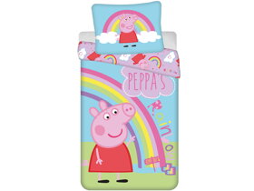 Posteľné obliečky Peppa Pig Rainbow