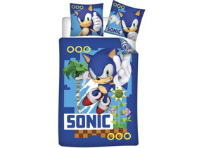 Posteľné obliečky Ježko Sonic Coin Chase