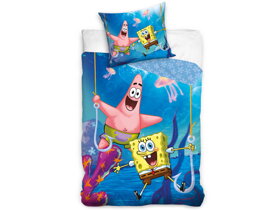 Posteľné obliečky SpongeBob s Patrikom