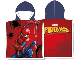Červené pončo pre deti Spiderman