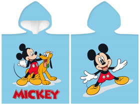 Modré detské pončo Mickey Mouse