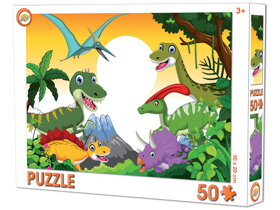 Puzzle pre deti Dinosaury - 50 dielikov
