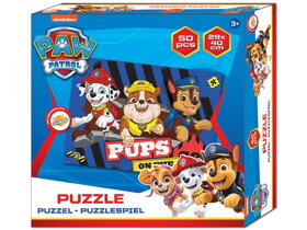 Puzzle Labková patrola - Pups On The Go! - 50 ks