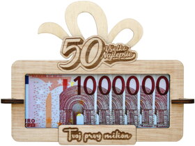 Tabuľka na peniaze Tvoj prvý milión k 50