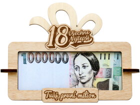 Tabuľka na peniaze Tvoj prvý milión k 18 CZ