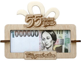 Tabuľka na peniaze Tvoj prvý milión k 55 CZ