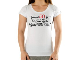Narodeninové tričko k 50 pre ženu CZ -  veľkosť L