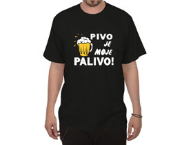 Tričko Pivo je moje palivo - veľkosť L