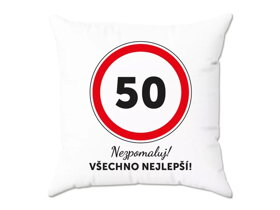 Narodeninový vankúš k 50. narodeninám CZ