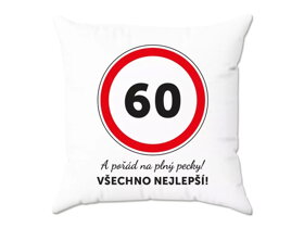 Narodeninový vankúš k 60. narodeninám CZ