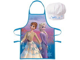 Detská zástera s čiapkou Frozen II - Anna a Elsa