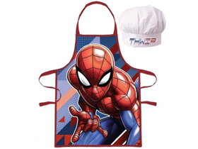 Zástera pre deti s kuchárskou čiapkou Spiderman