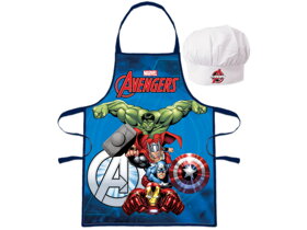 Detská zástera s kuchárskou čiapkou Avengers