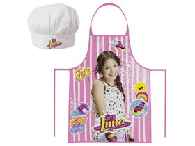 Dievčenská zástera Soy Luna s kuchárskou čiapkou