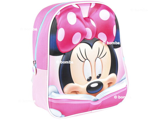 Dievčenský 3D ruksak Minnie Mouse s knižkou