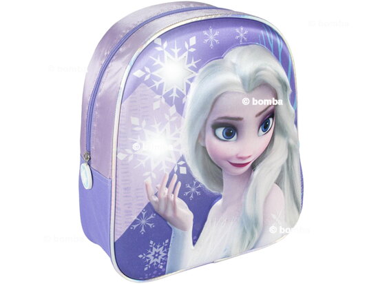 Detský 3D blikajúci ruksak Frozen II Elsa