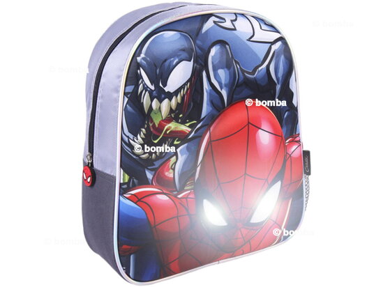 Detský 3D ruksak Spiderman s blikajúcimi očami