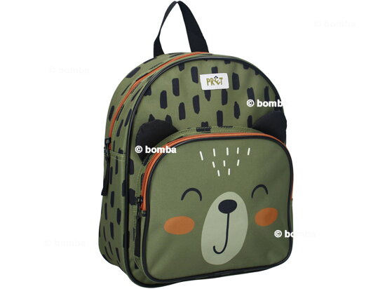 Zelený detský ruksak Medvedík