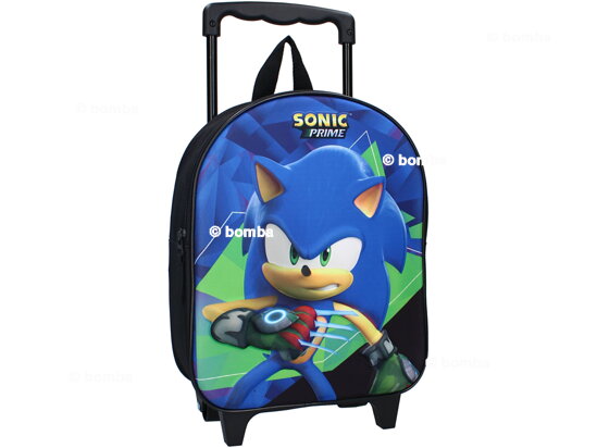 Detský 3D ruksak na kolieskach Ježko Sonic