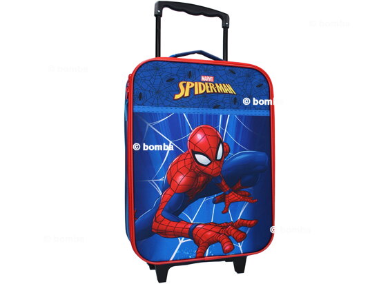 Modrý detský kufor Marvel Spiderman