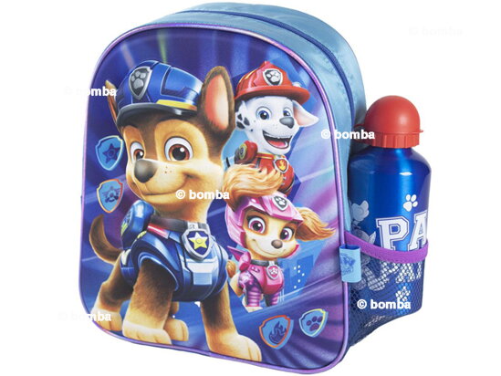 Detský 3D ruksak Paw Patrol Movie s fľašou