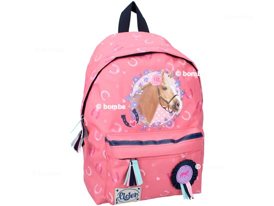 Ružový ruksak Milky Kiss s koníkom