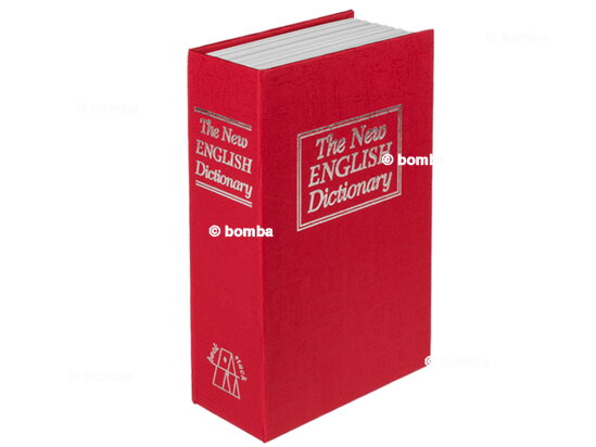 Malý červený trezor v knihe - anglický slovník