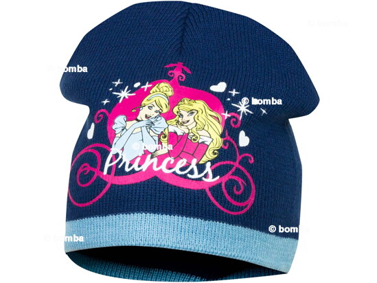 Modrá čiapka pre dievčatá Princess - veľkosť 52