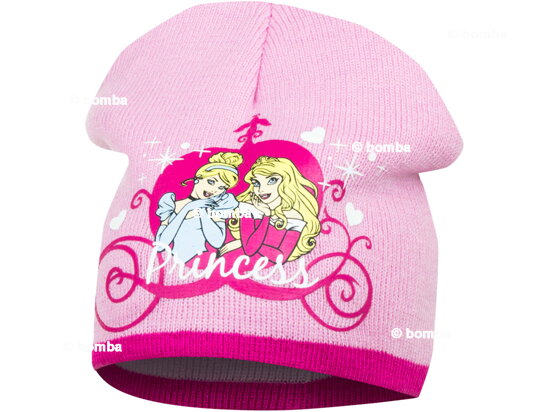 Ružová čiapka pre dievčatá Princess - veľkosť 52
